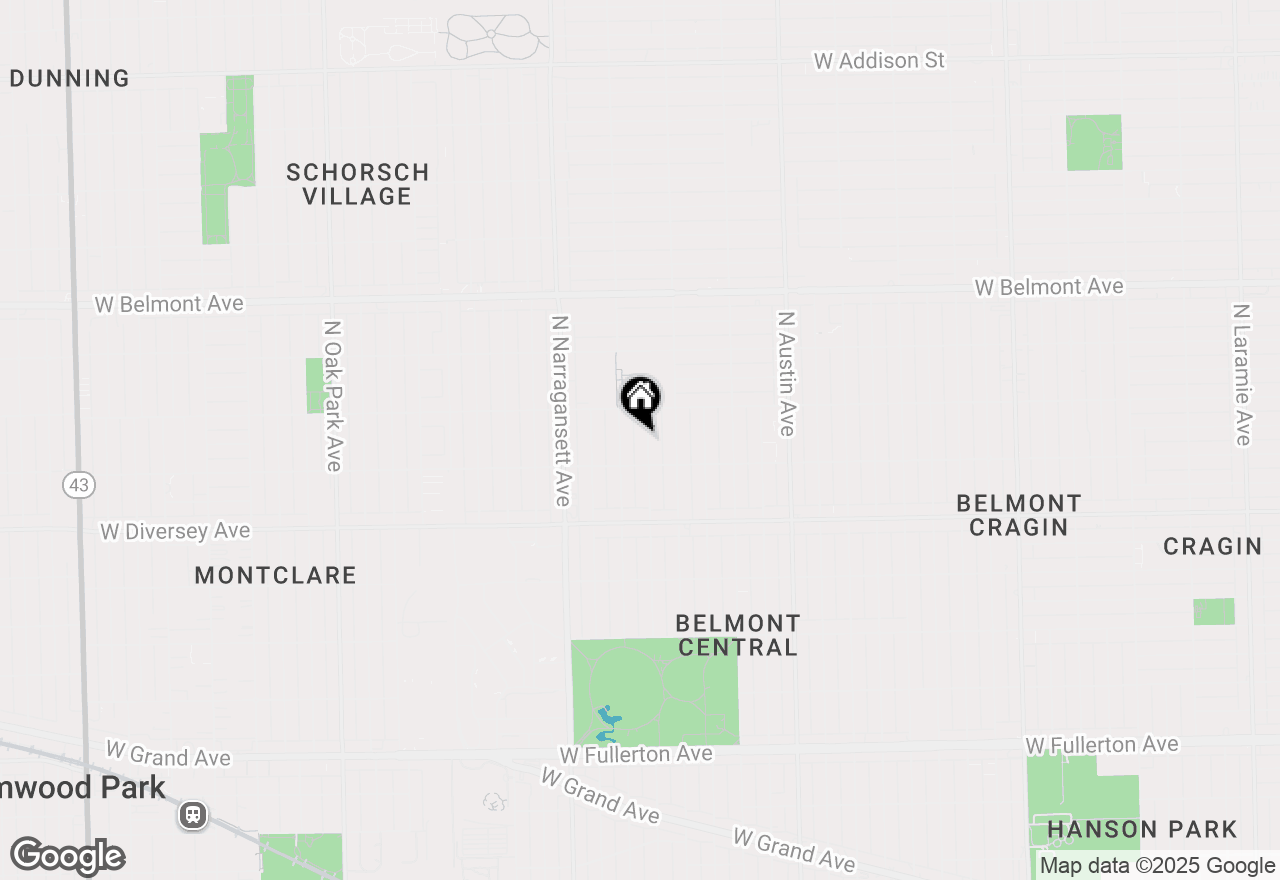 Map of 2924 N Merrimac Avenue, Chicago, IL 60634