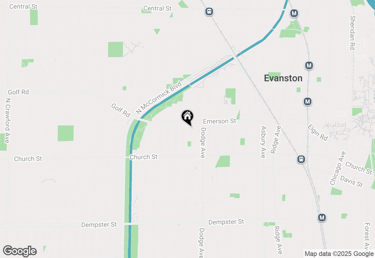 Map of 1832 Hovland Court, Evanston, IL 60201
