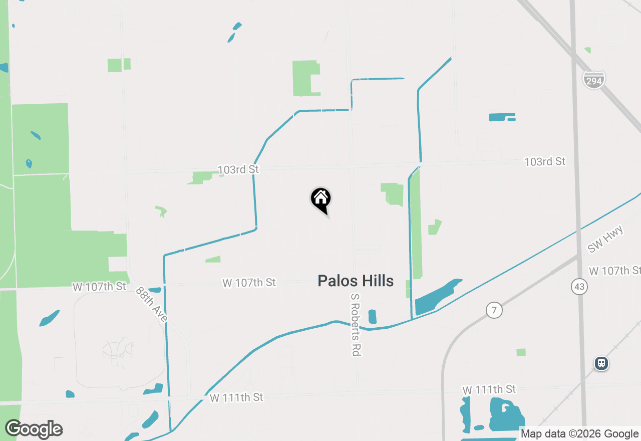 Map of 10458 S 81st Avenue, Palos Hills, IL 60465