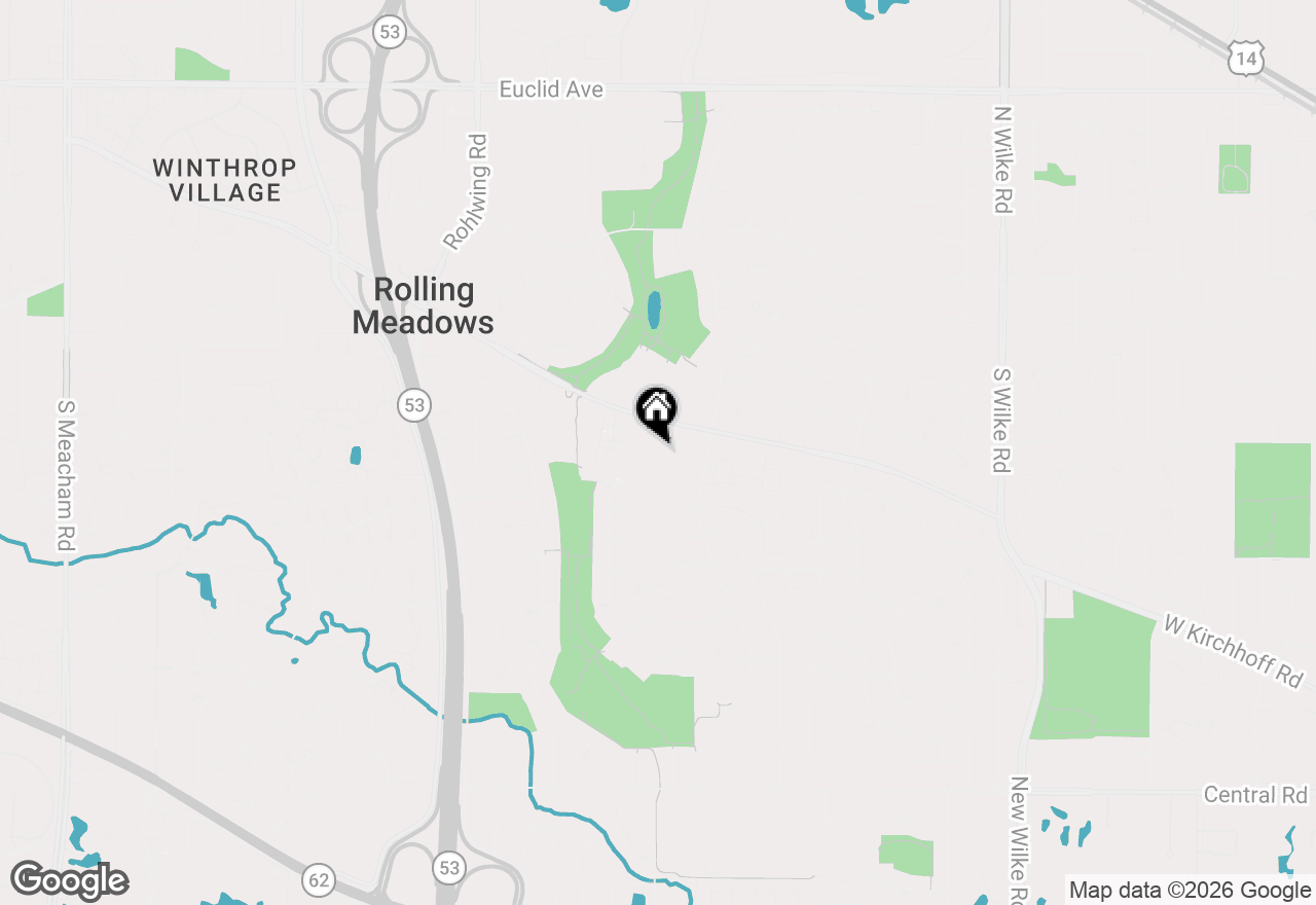 Map of 3125 Town Square Drive #405, Rolling Meadows, IL 60008