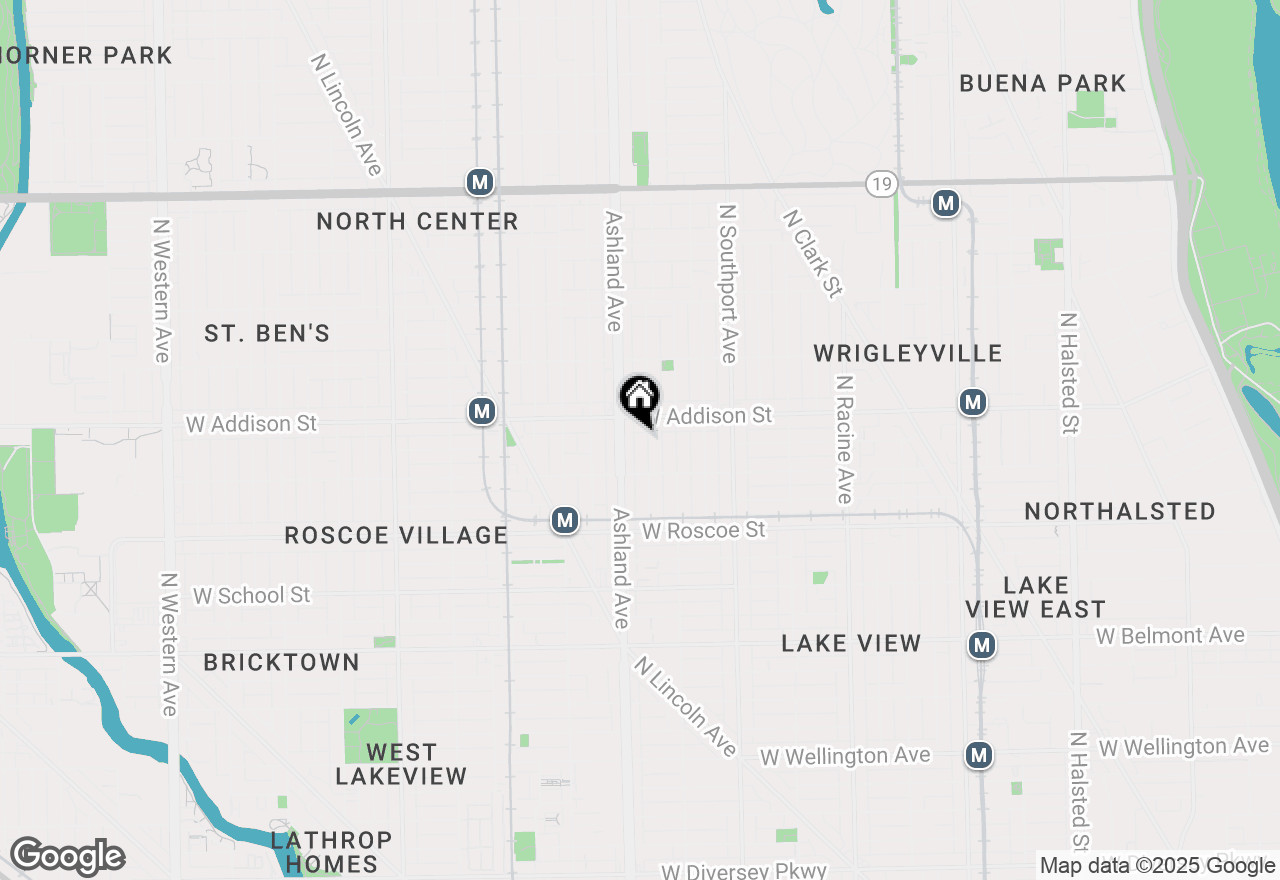 Map of 3538 N Bosworth Avenue #G, Chicago, IL 60657