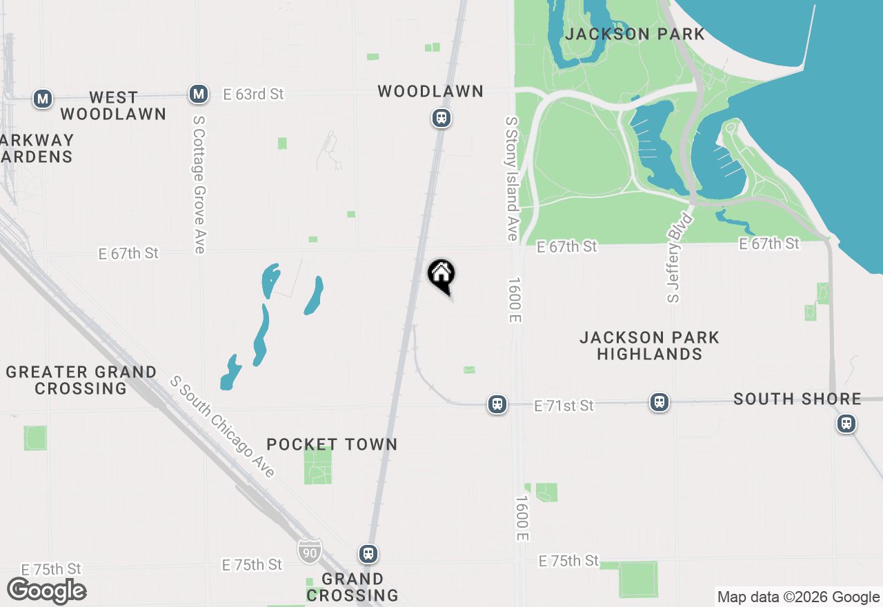 Map of 6823 S Dorchester Avenue #2, Chicago, IL 60637