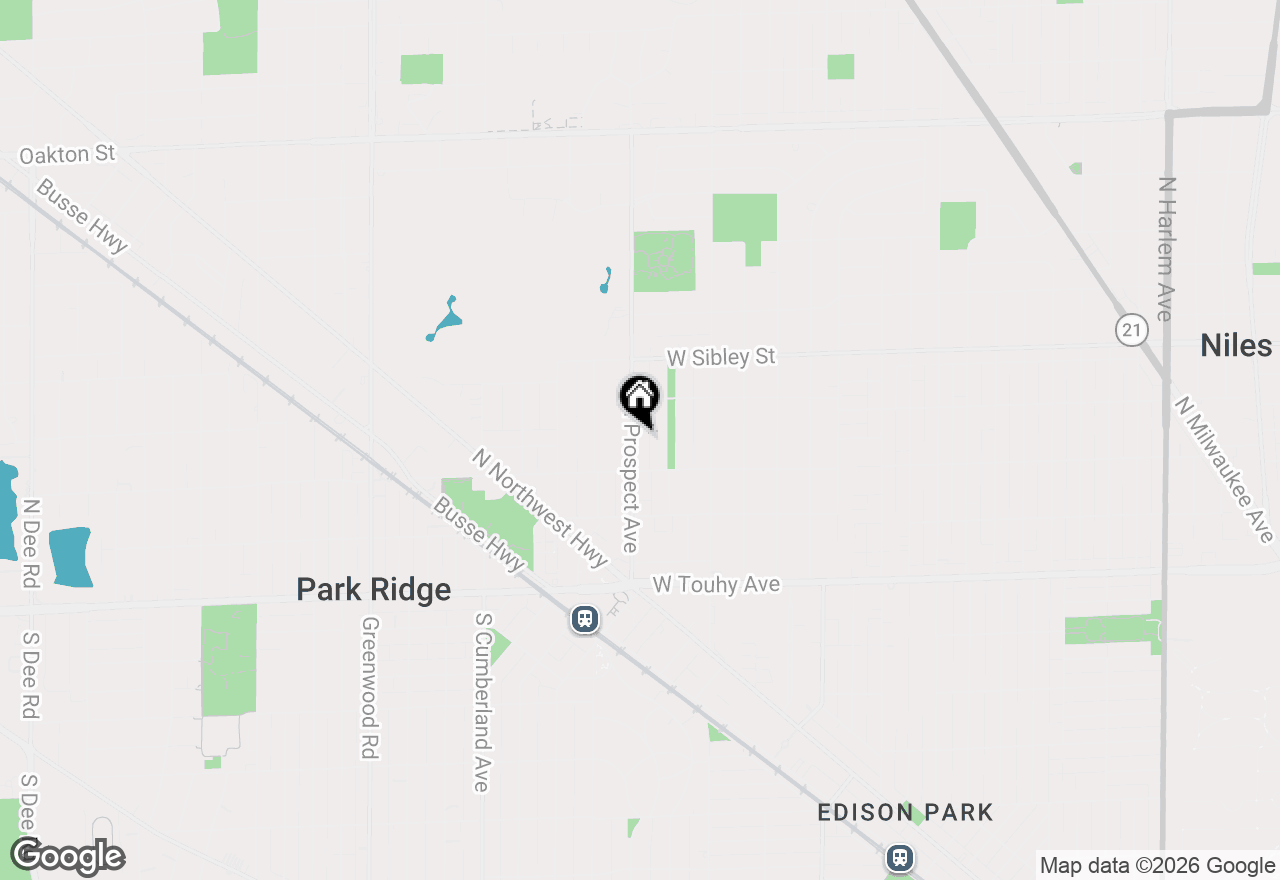 Map of 323 N Prospect Avenue, Park Ridge, IL 60068