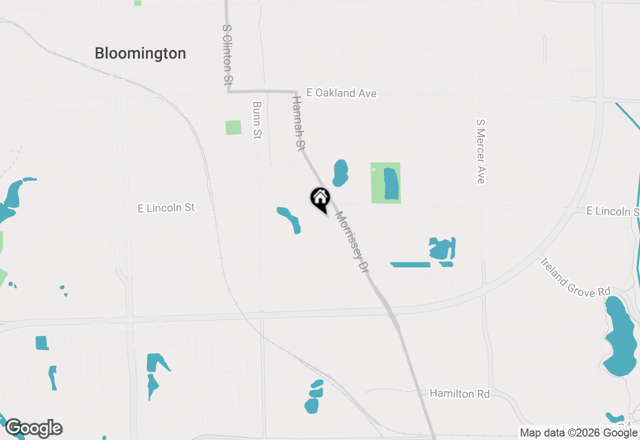 Map of 1104 Redwood Avenue, Bloomington, IL 61701