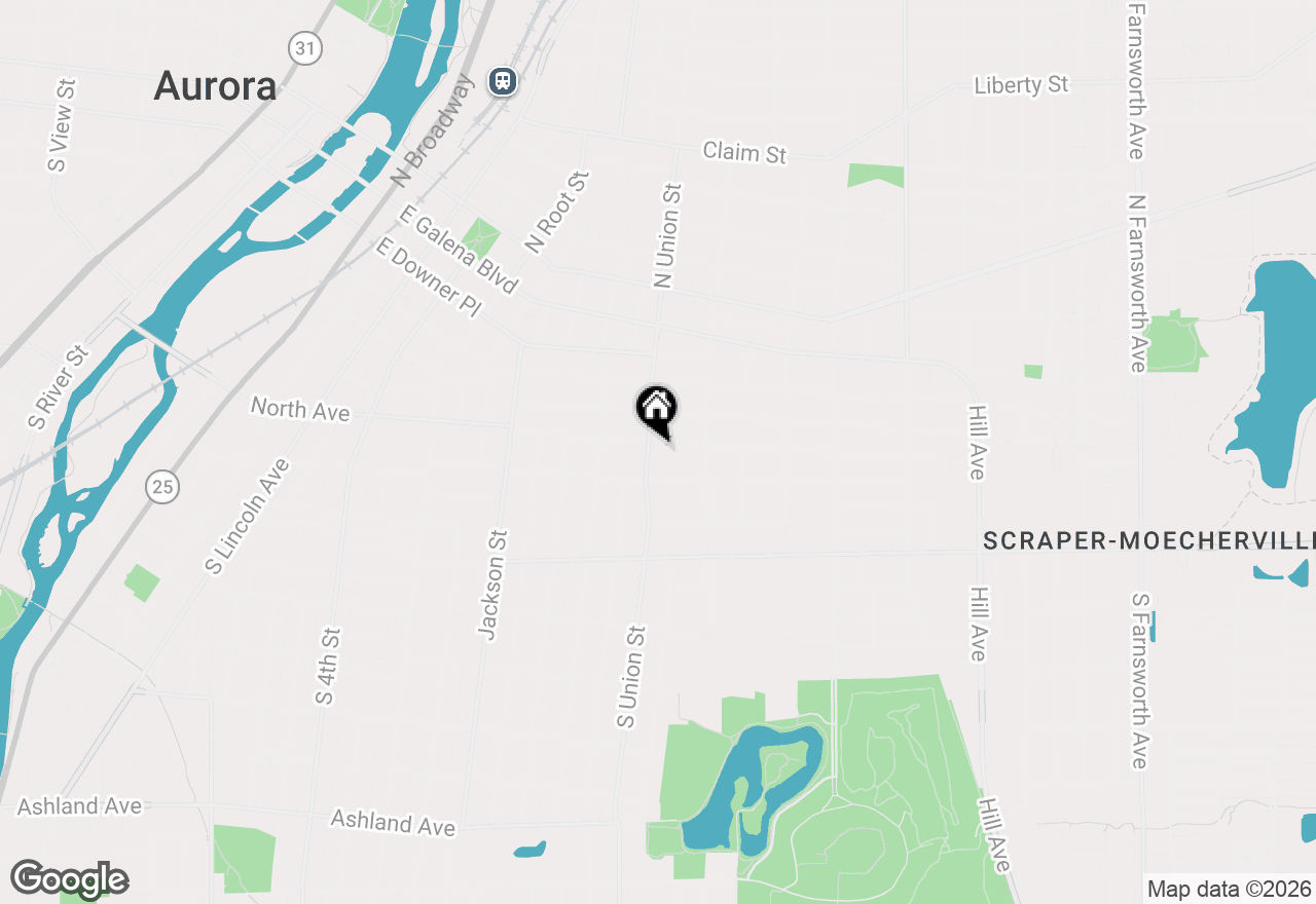 Map of 705 North Avenue #UPPER, Aurora, IL 60505