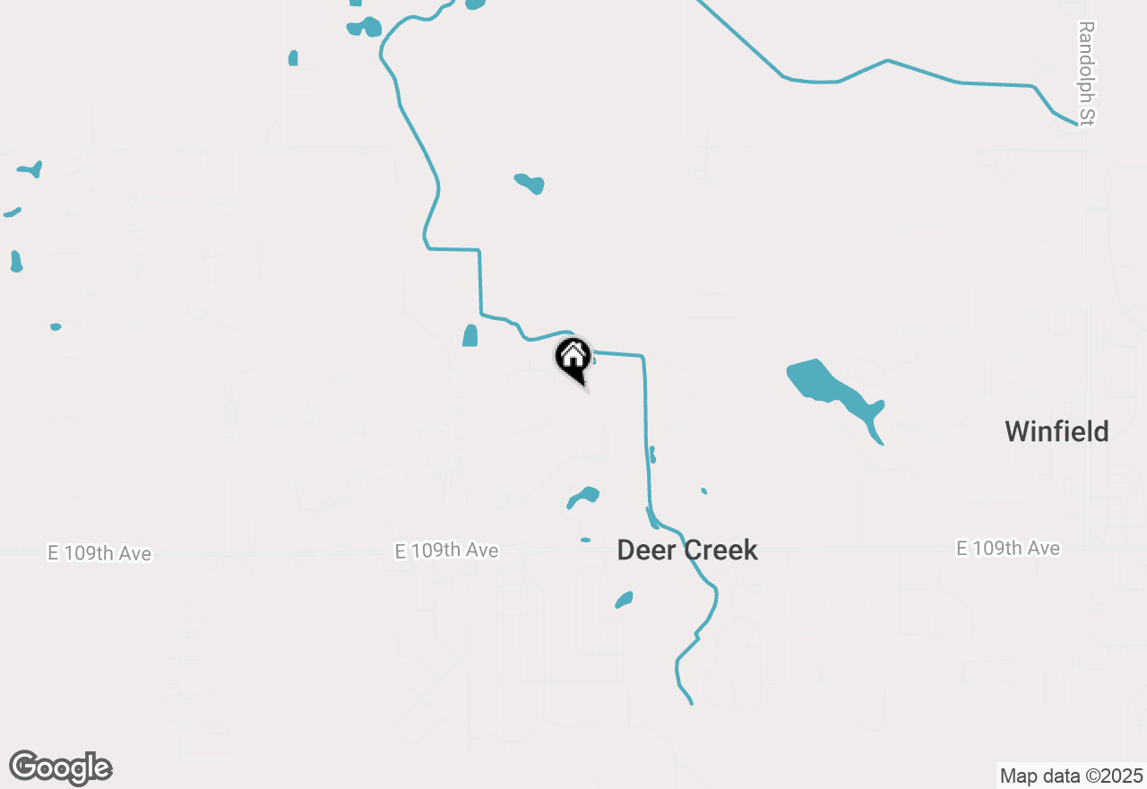 Map of 5889 E 105th Place, Crown Point, IN 46307