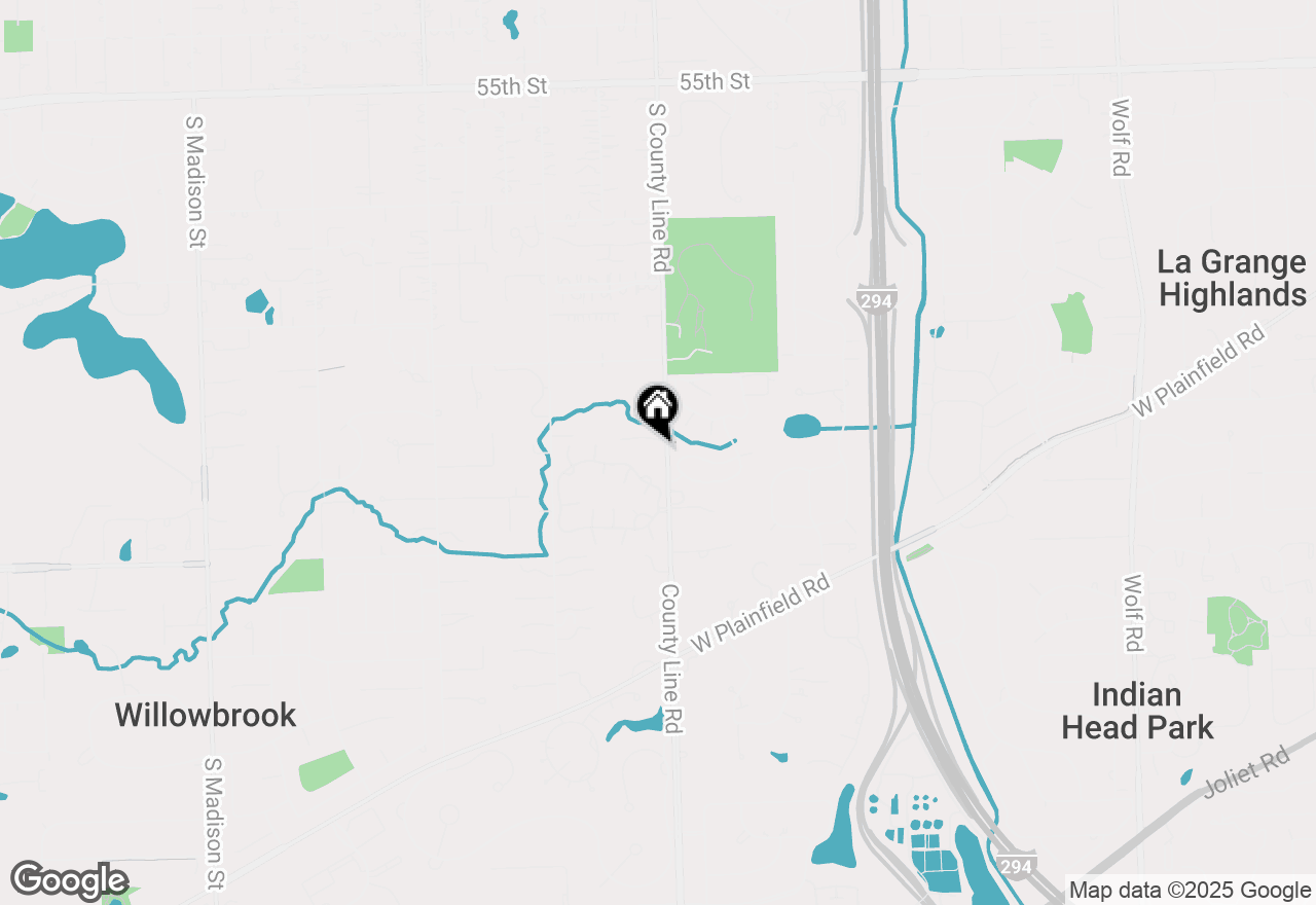 Map of 6116 S County Line Road, Burr Ridge, IL 60527