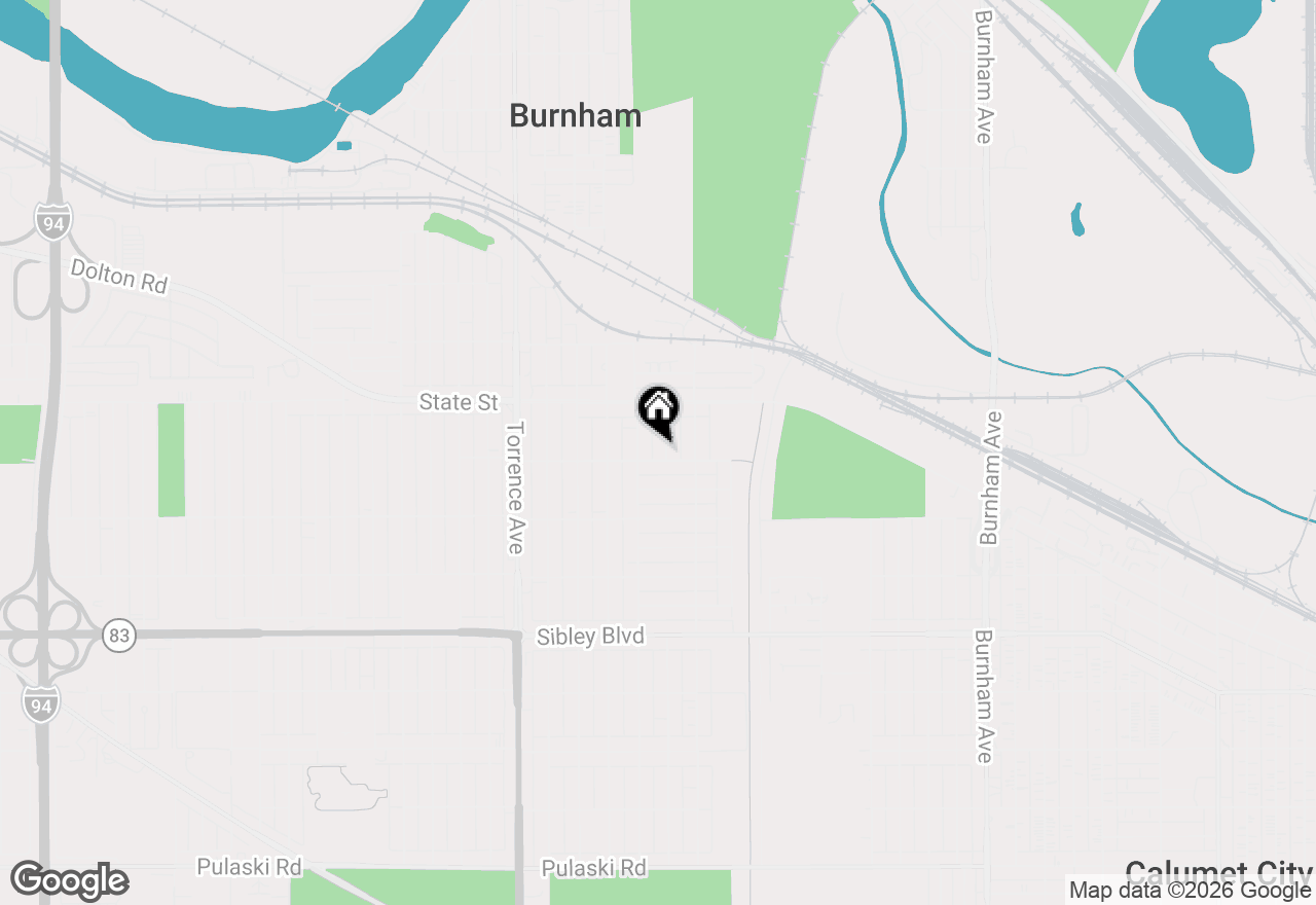 Map of 306 Escanaba Avenue, Calumet City, IL 60409