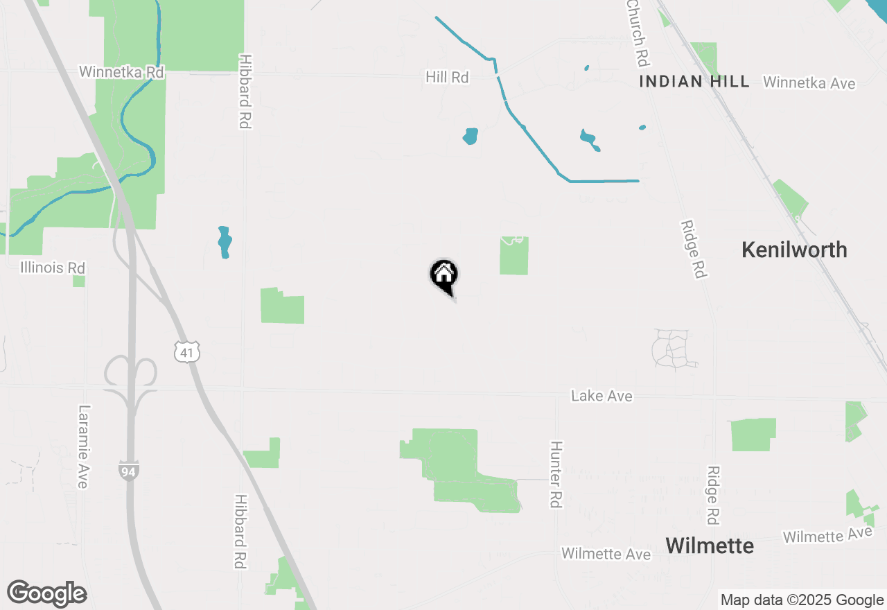 Map of 1106 Seneca Road, Wilmette, IL 60091