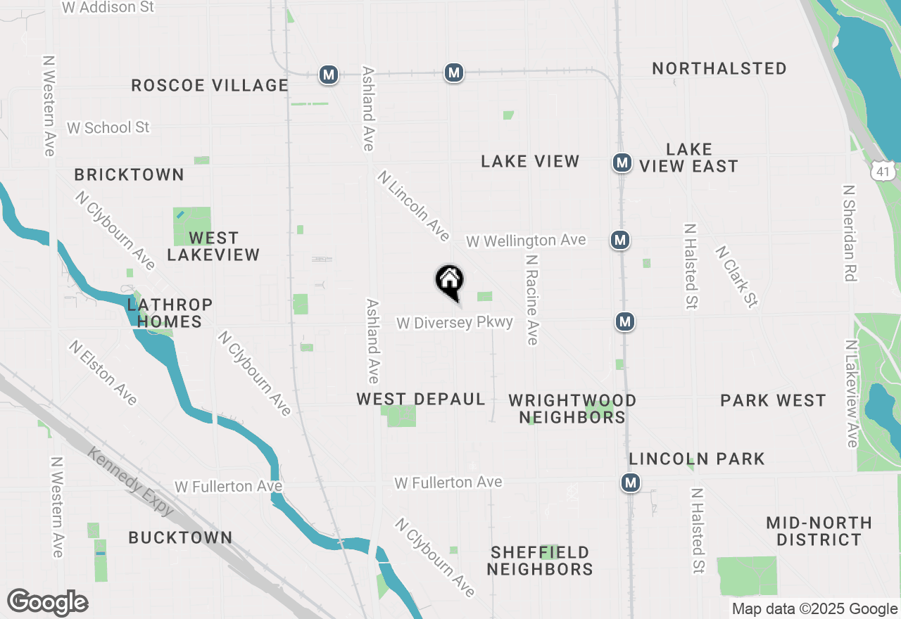 Map of 2816 N Southport Avenue #2, Chicago, IL 60657