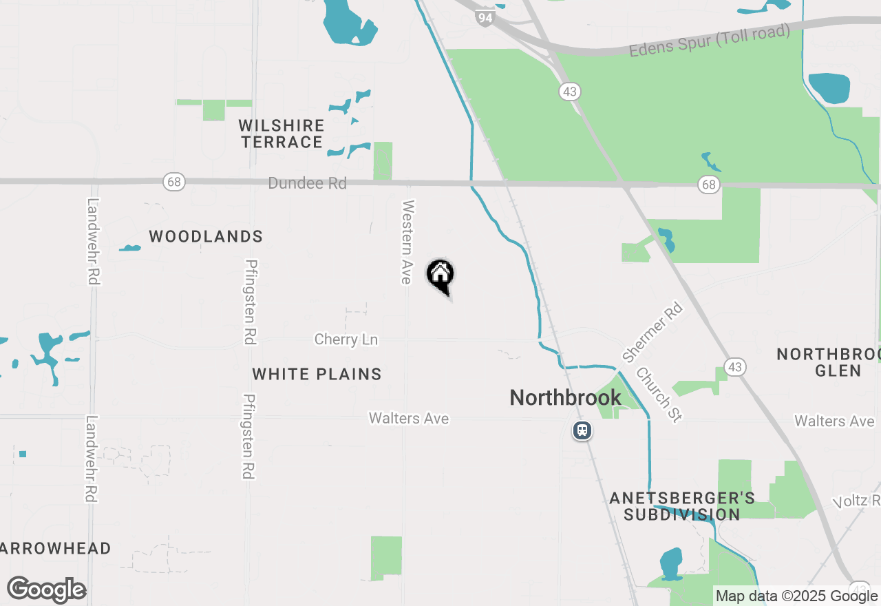 Map of 1052 Briarwood Lane, Northbrook, IL 60062