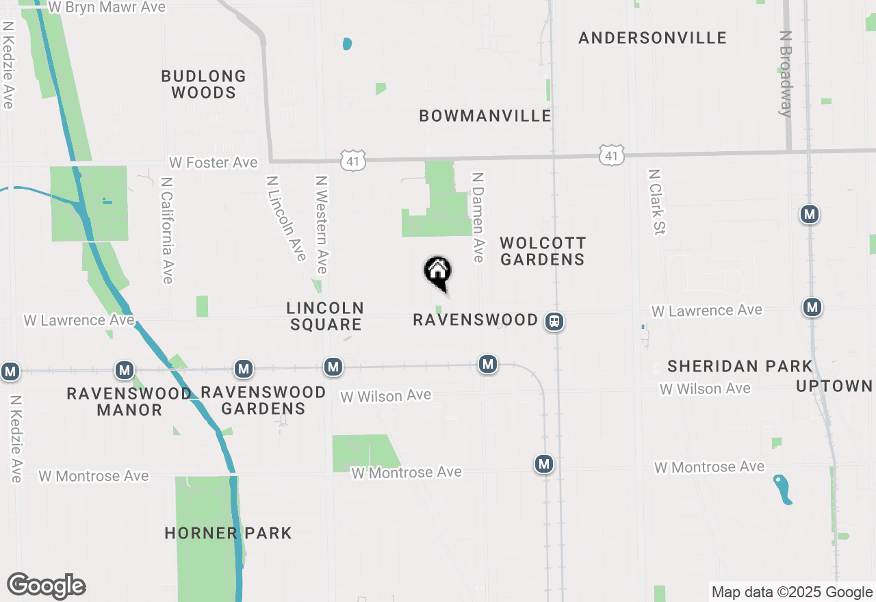 Map of 4818 N Hoyne Avenue #3, Chicago, IL 60625