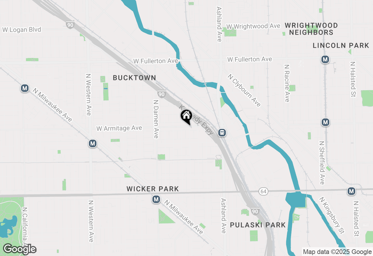 Map of 1809 W Armitage Avenue, Chicago, IL 60622