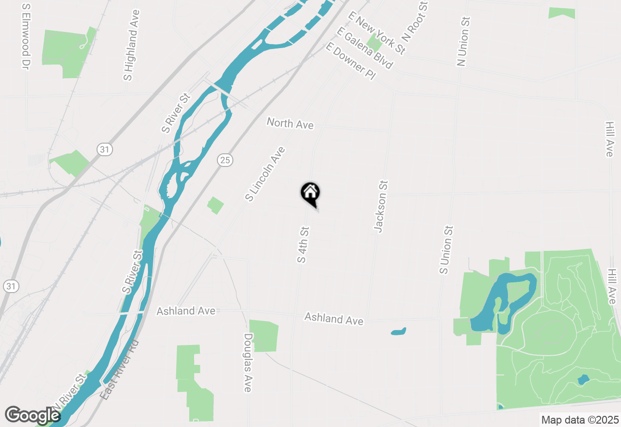 Map of 554 S 4th Street, Aurora, IL 60505