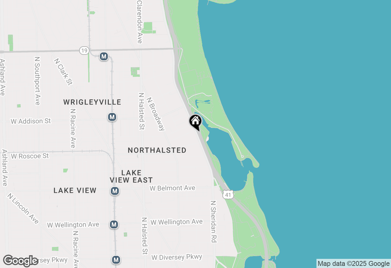 Map of 3470 N Lake Shore Drive #16A, Chicago, IL 60657