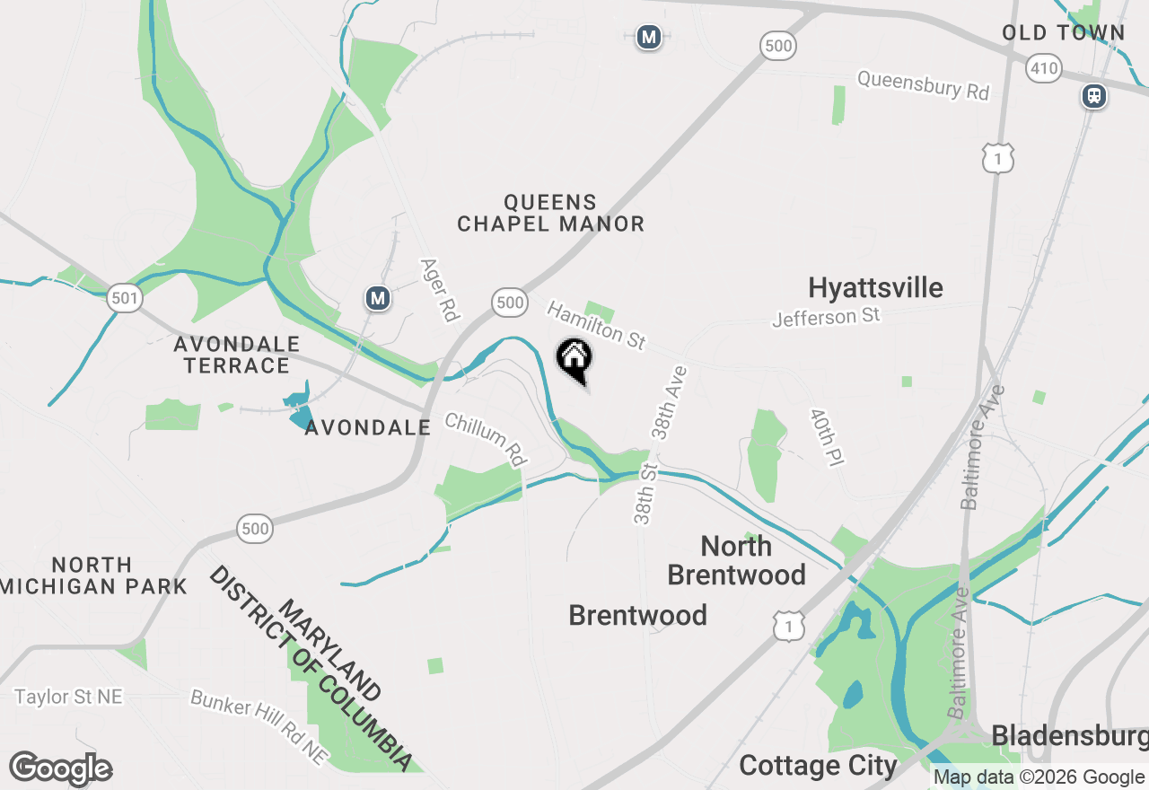 Map of 5008 36th Avenue, Hyattsville, MD 20782