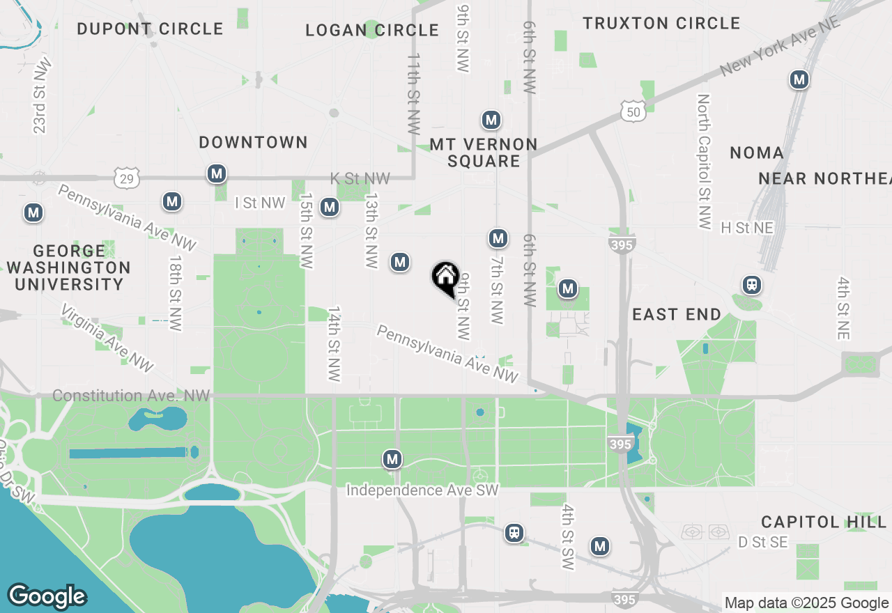 Map of 915 E Nw #1214, Washington, DC 20004