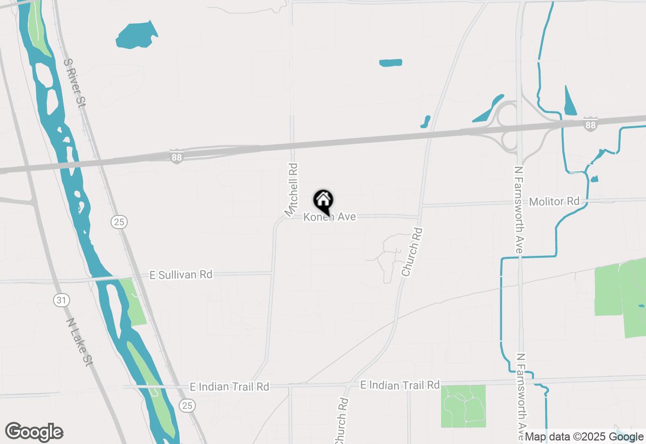 Map of 715 Konen Avenue, Aurora, IL 60505