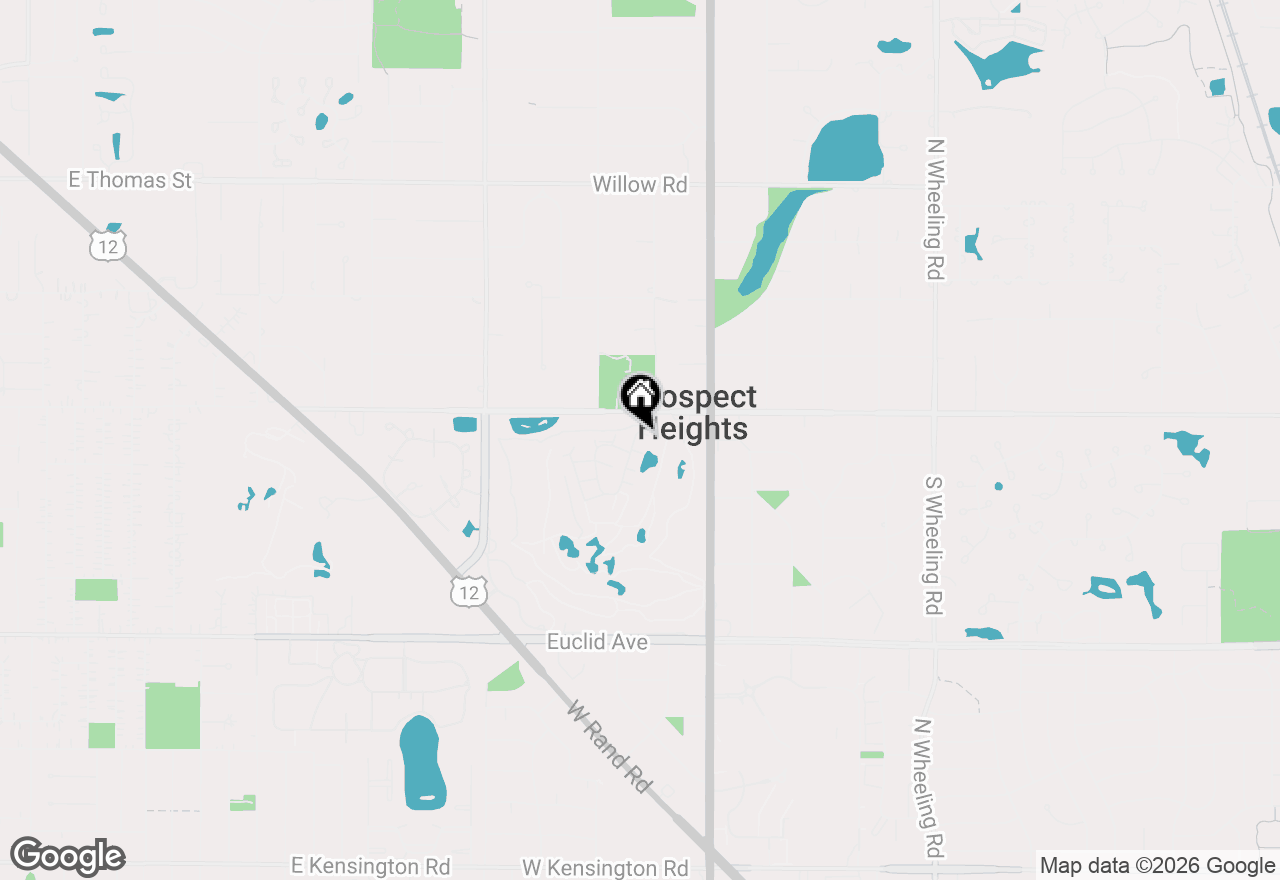 Map of 105 W Dover Drive #105, Mount Prospect, IL 60056