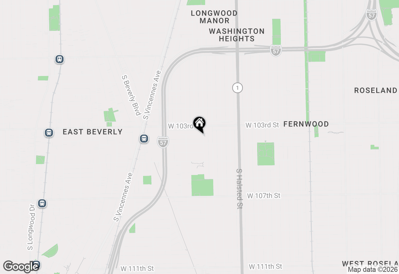 Map of 1011 W 103rd Place, Chicago, IL 60643