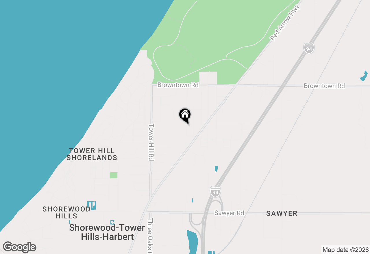 Map of 12370 Dunes Road, Sawyer, MI 49125