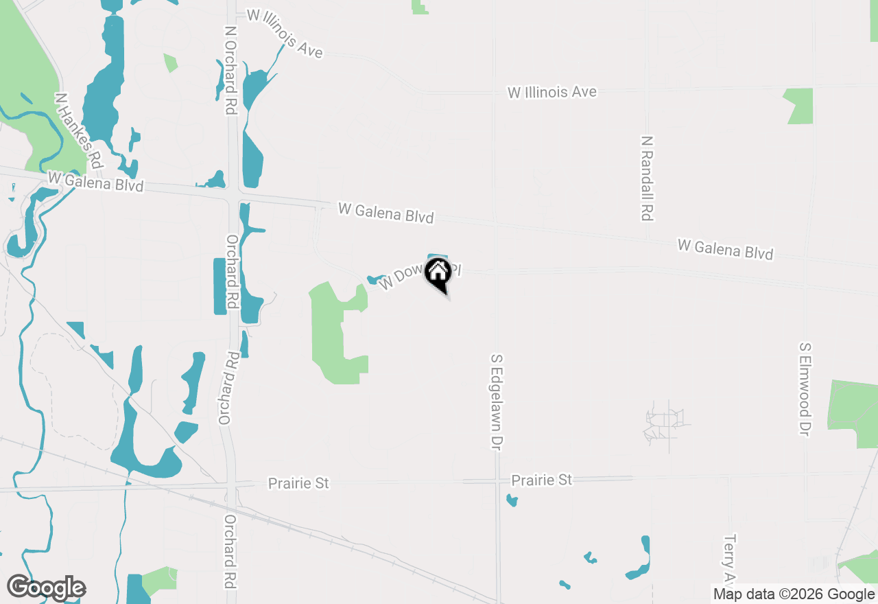 Map of 1968 School House Lane, Aurora, IL 60506