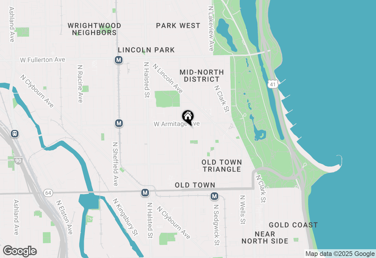 Map of 1940 N Mohawk Street, Chicago, IL 60614