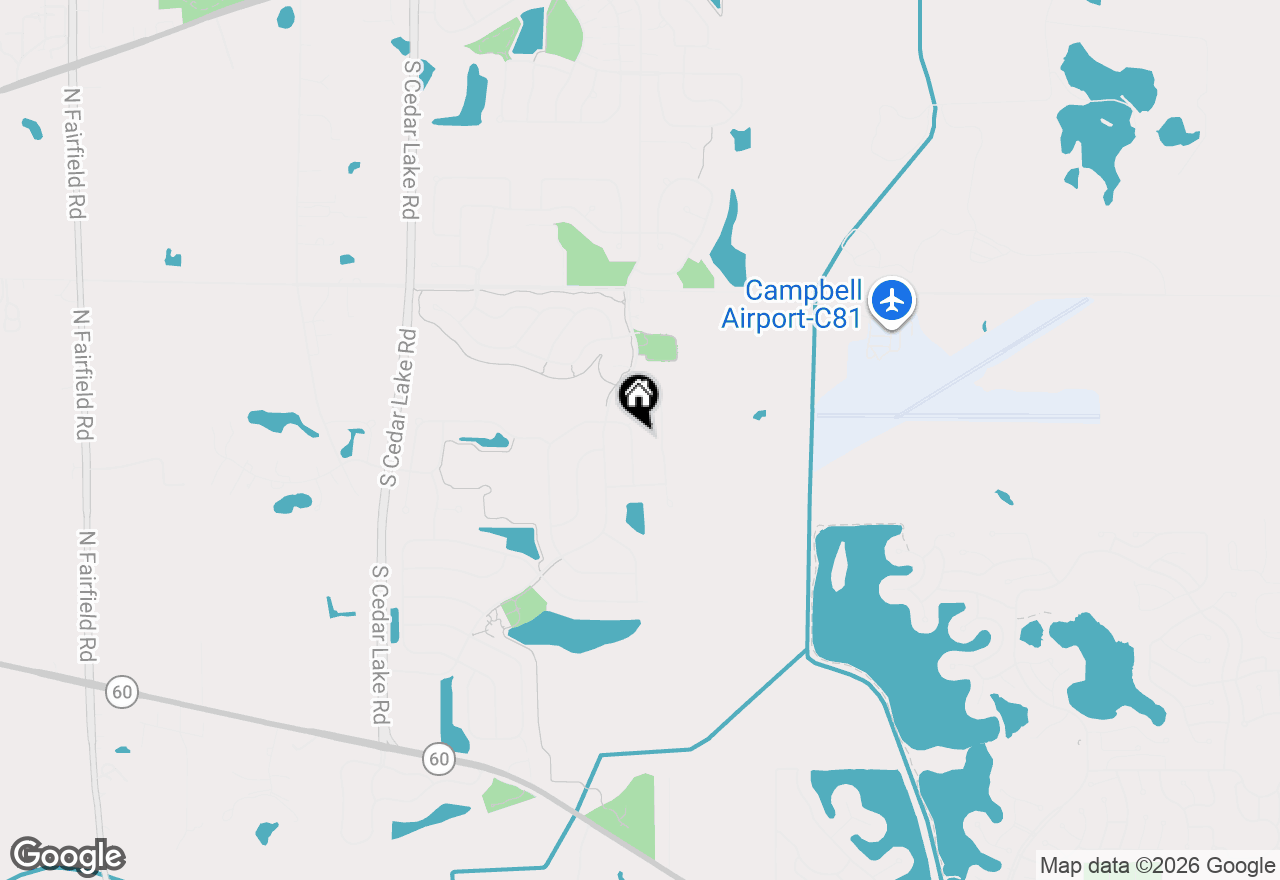 Map of 1361 S Janice Lane, Round Lake, IL 60073
