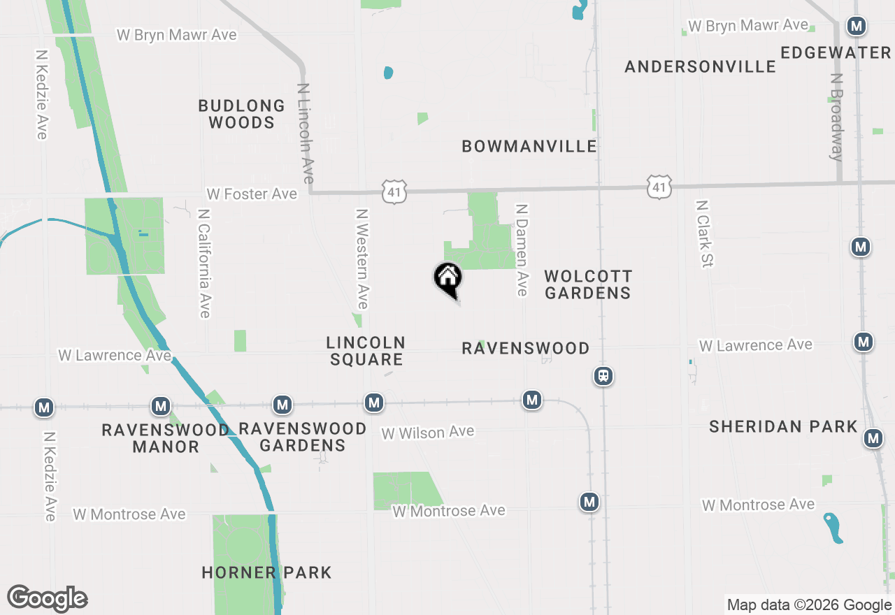 Map of 4901 N Leavitt Street #B3, Chicago, IL 60625