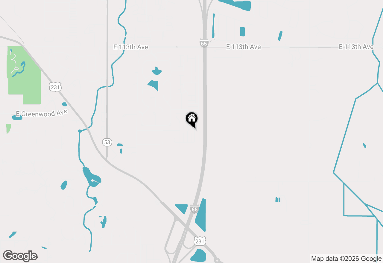 Map of 1023 E 117th Lane, Crown Point, IN 46307