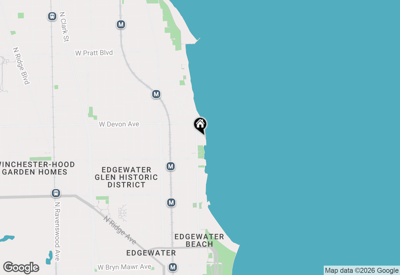 Map of 6301 N Sheridan Road #3A, Chicago, IL 60660