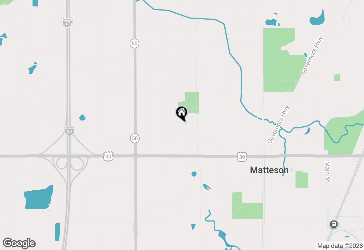 Map of 910 College Avenue, Matteson, IL 60443
