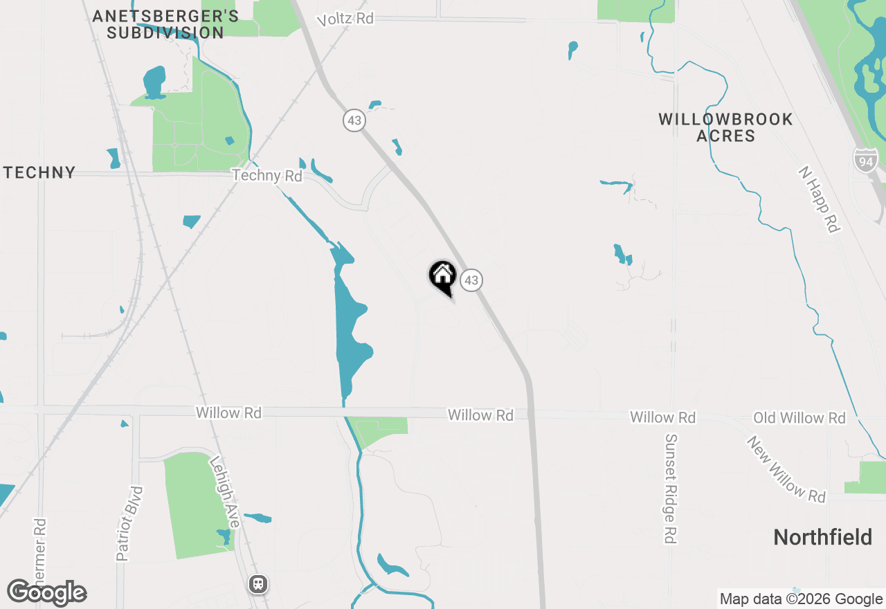 Map of 1002 Kensington Drive, Northbrook, IL 60062