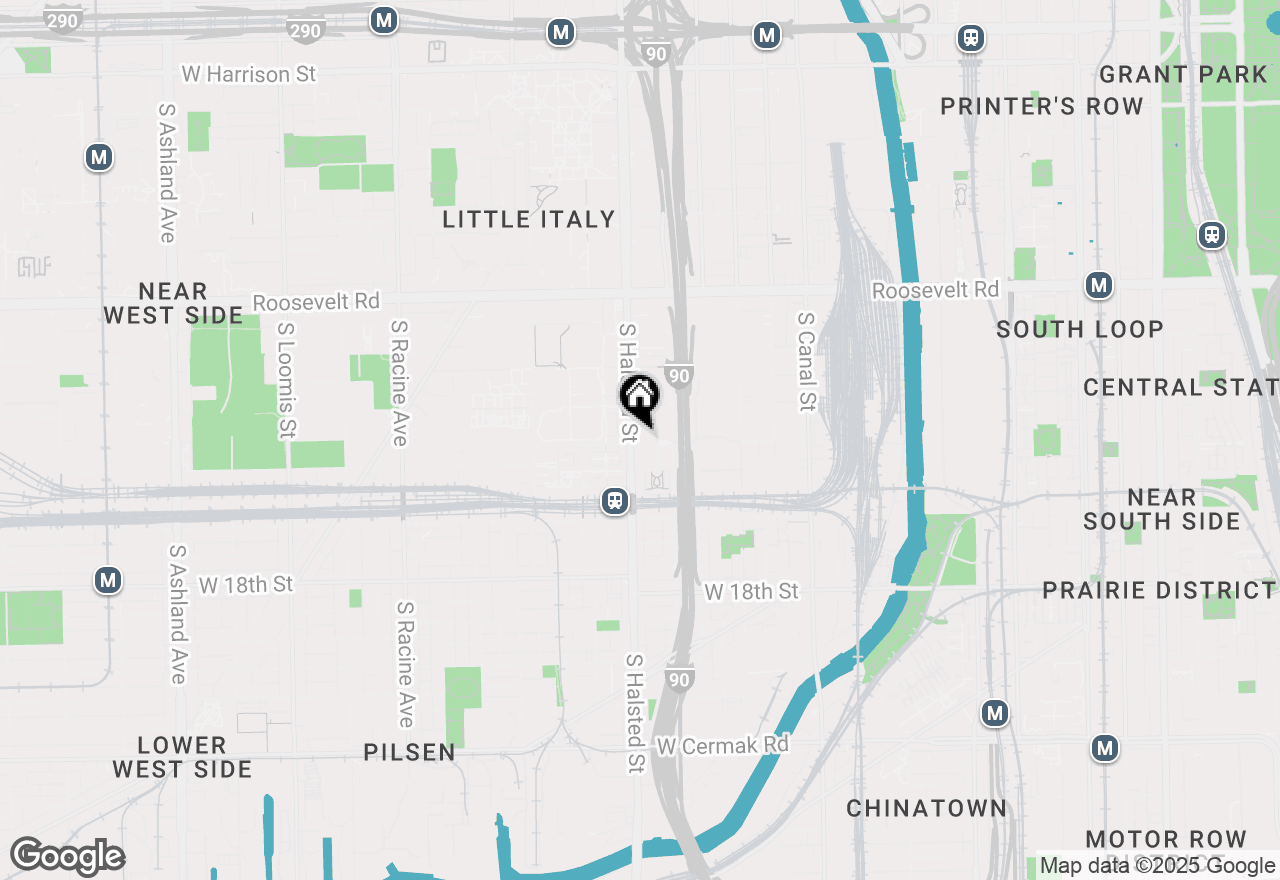 Map of 758 W 14th Place #2A, Chicago, IL 60607