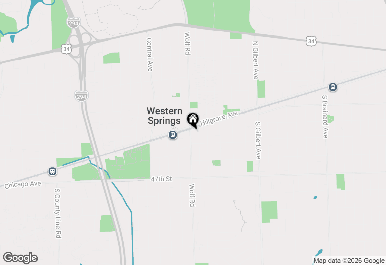 Map of 4441 Wolf Road #206, Western Springs, IL 60558