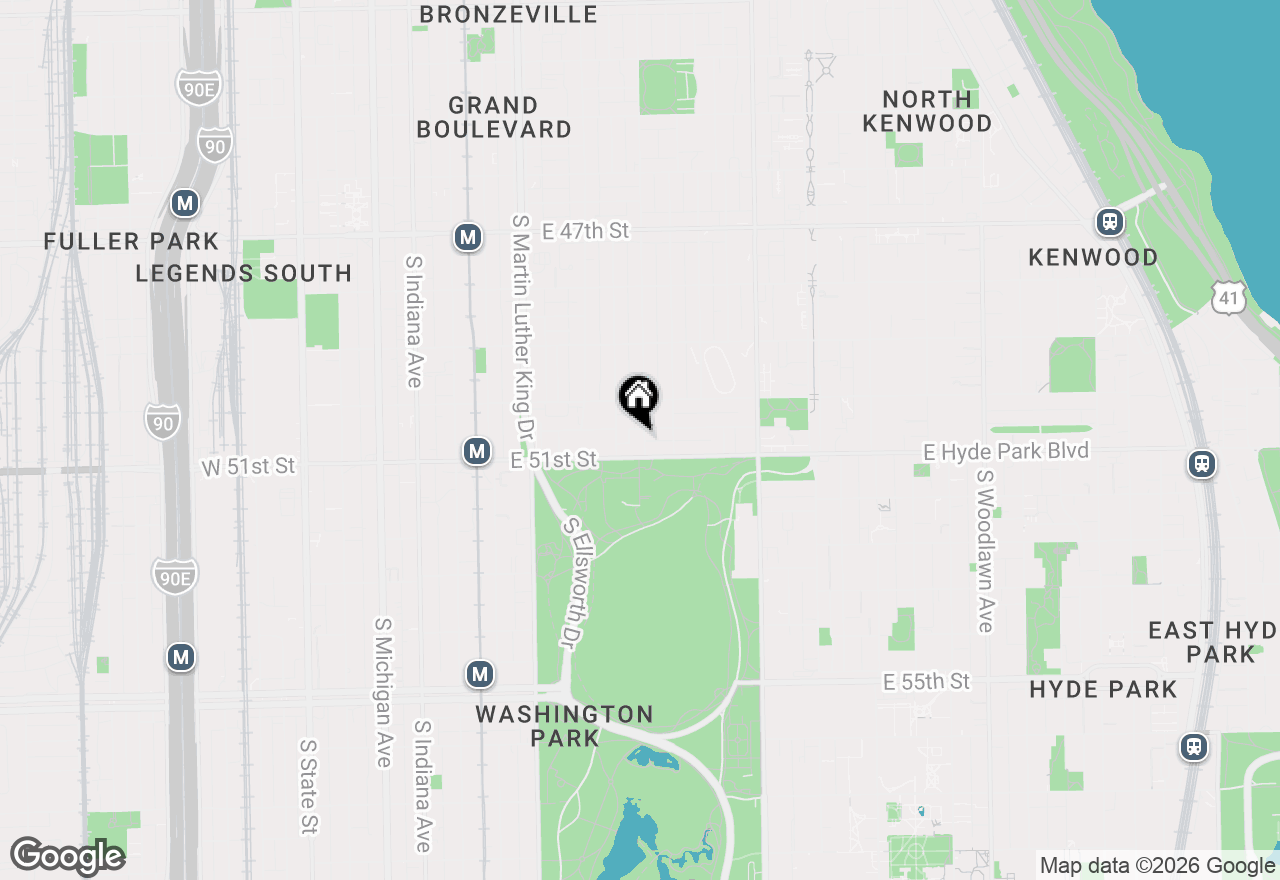Map of 5038 S Saint Lawrence Avenue #1N, Chicago, IL 60615