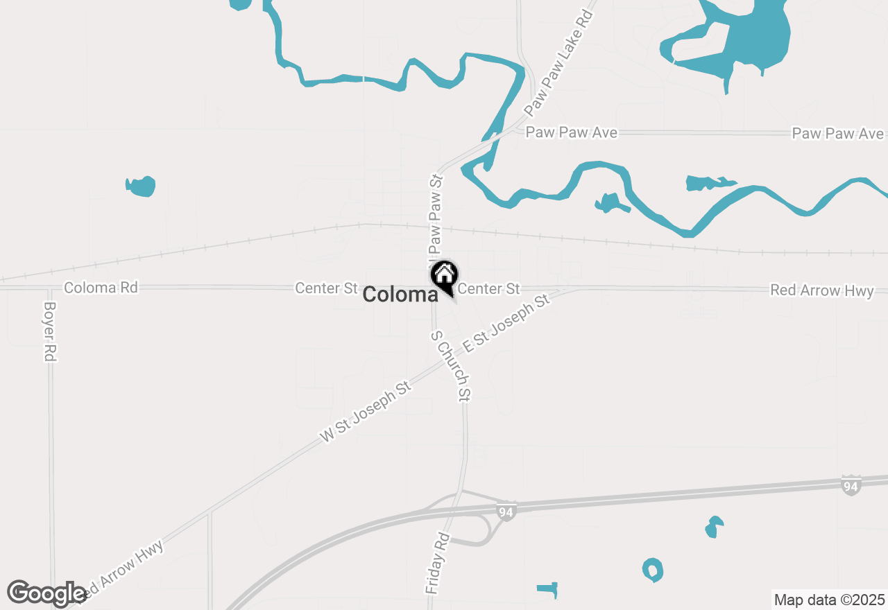 Map of 188 S Paw Paw Street, Coloma, MI 49038