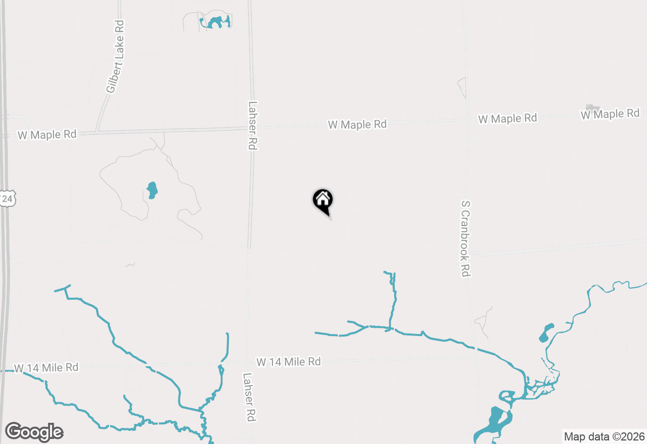 Map of 3150 Middlebury Lane, Bloomfield Hills, MI 48301