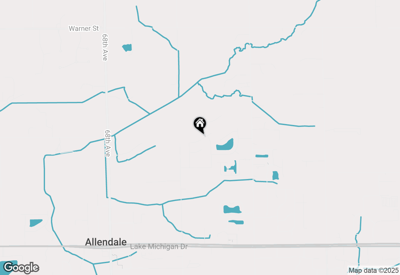 Map of 6283 Roman Road, Allendale, MI 49401