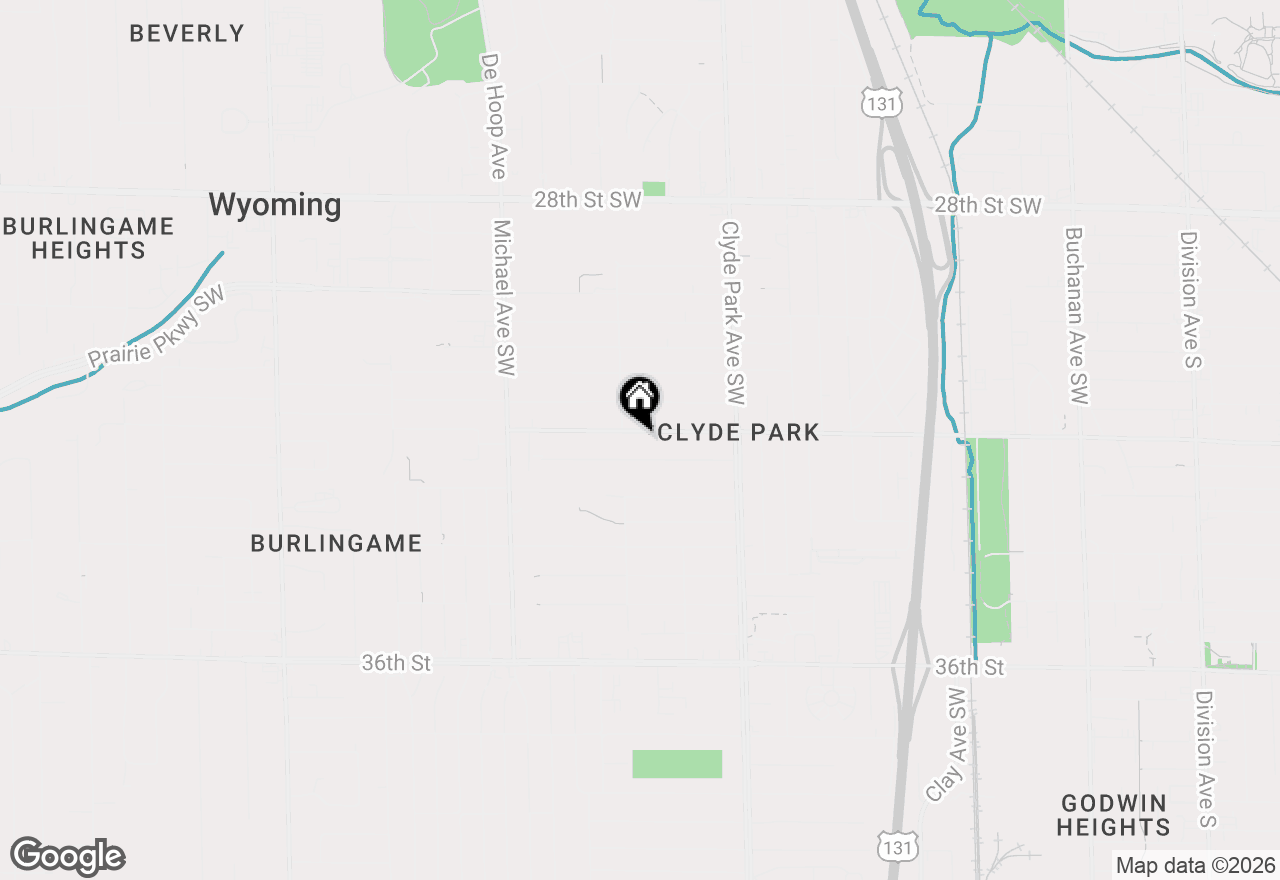 Map of 942 32nd Street Sw, Wyoming, MI 49509