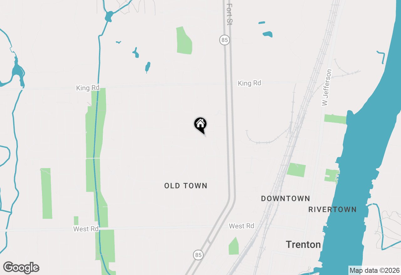 Map of 1982 Ardmore Street, Trenton, MI 48183