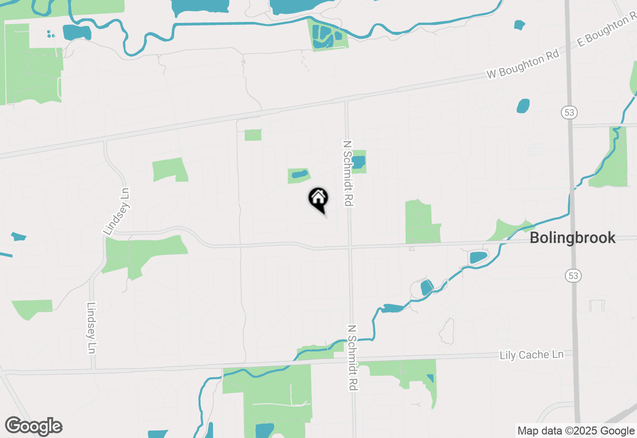 Map of 538 Cottonwood Circle, Bolingbrook, IL 60440