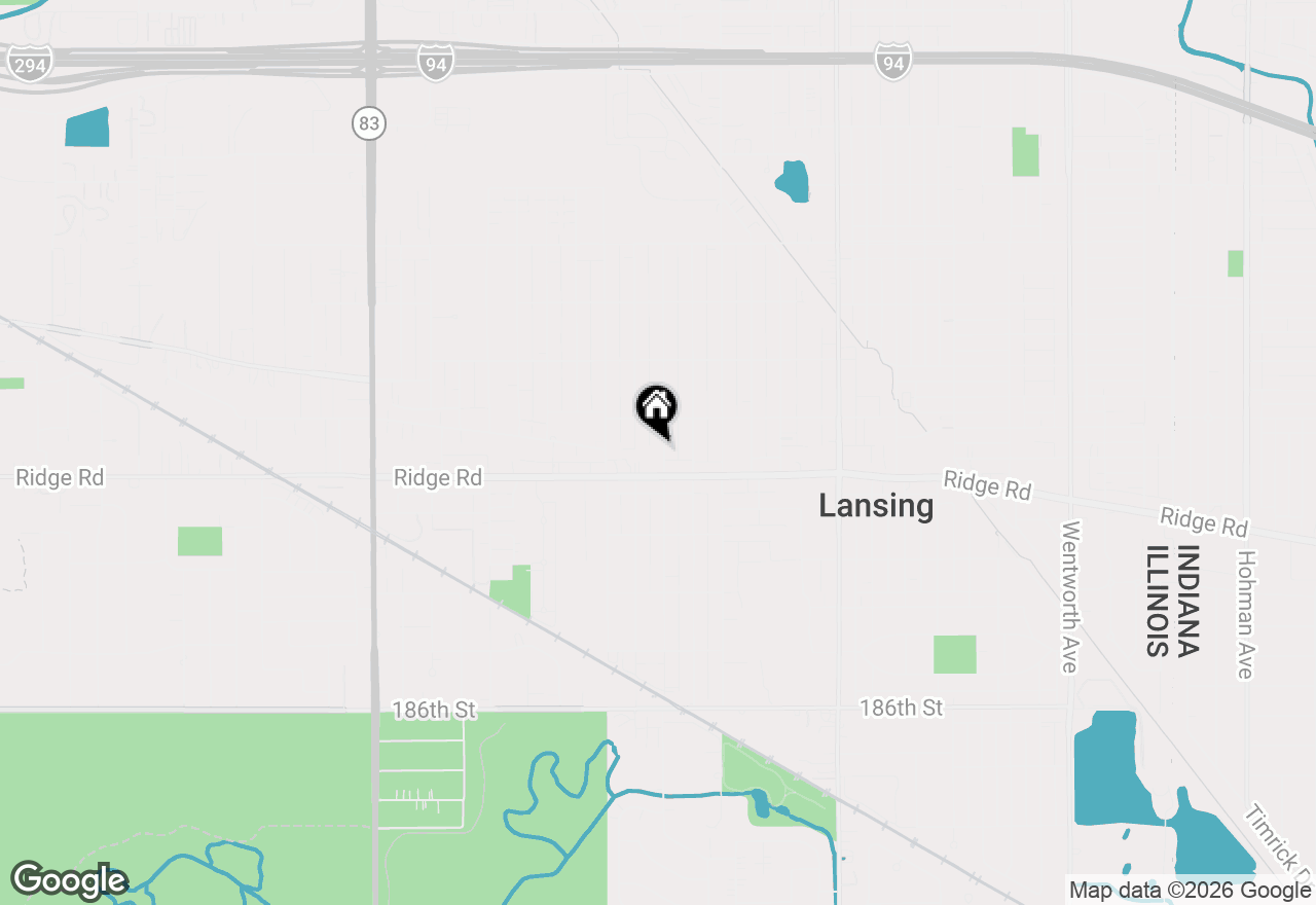 Map of 18136 Oakwood Avenue, Lansing, IL 60438