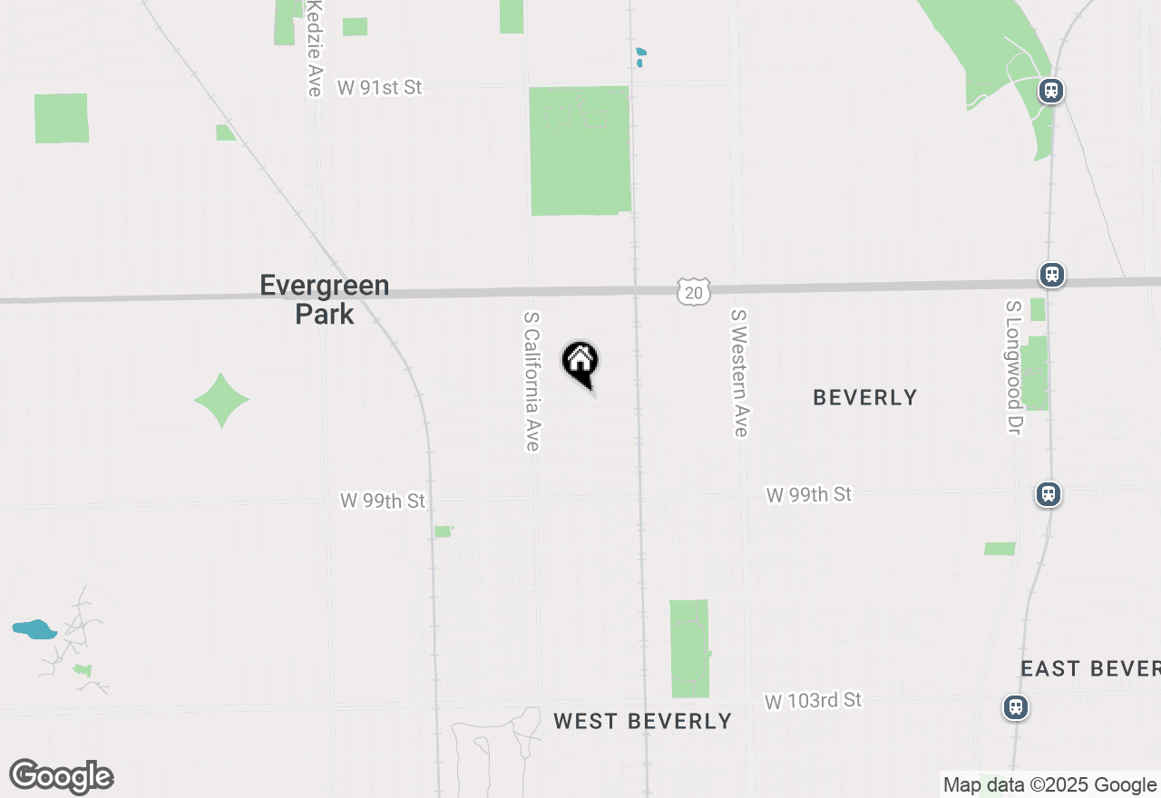 Map of 2701 97th Street, Evergreen Park, IL 60805