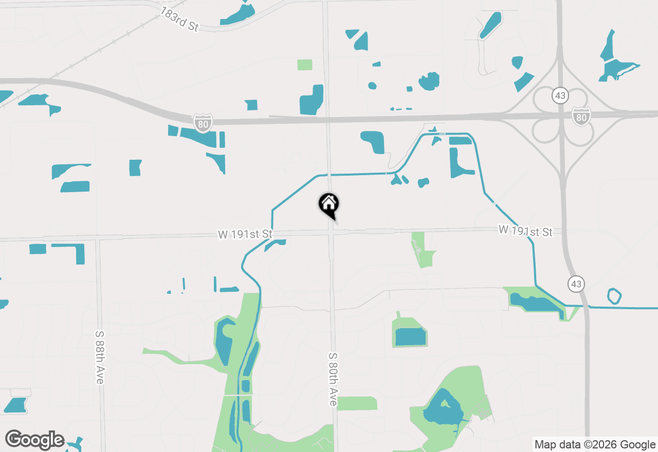 Map of 8548 Monaghan Drive, Tinley Park, IL 60487