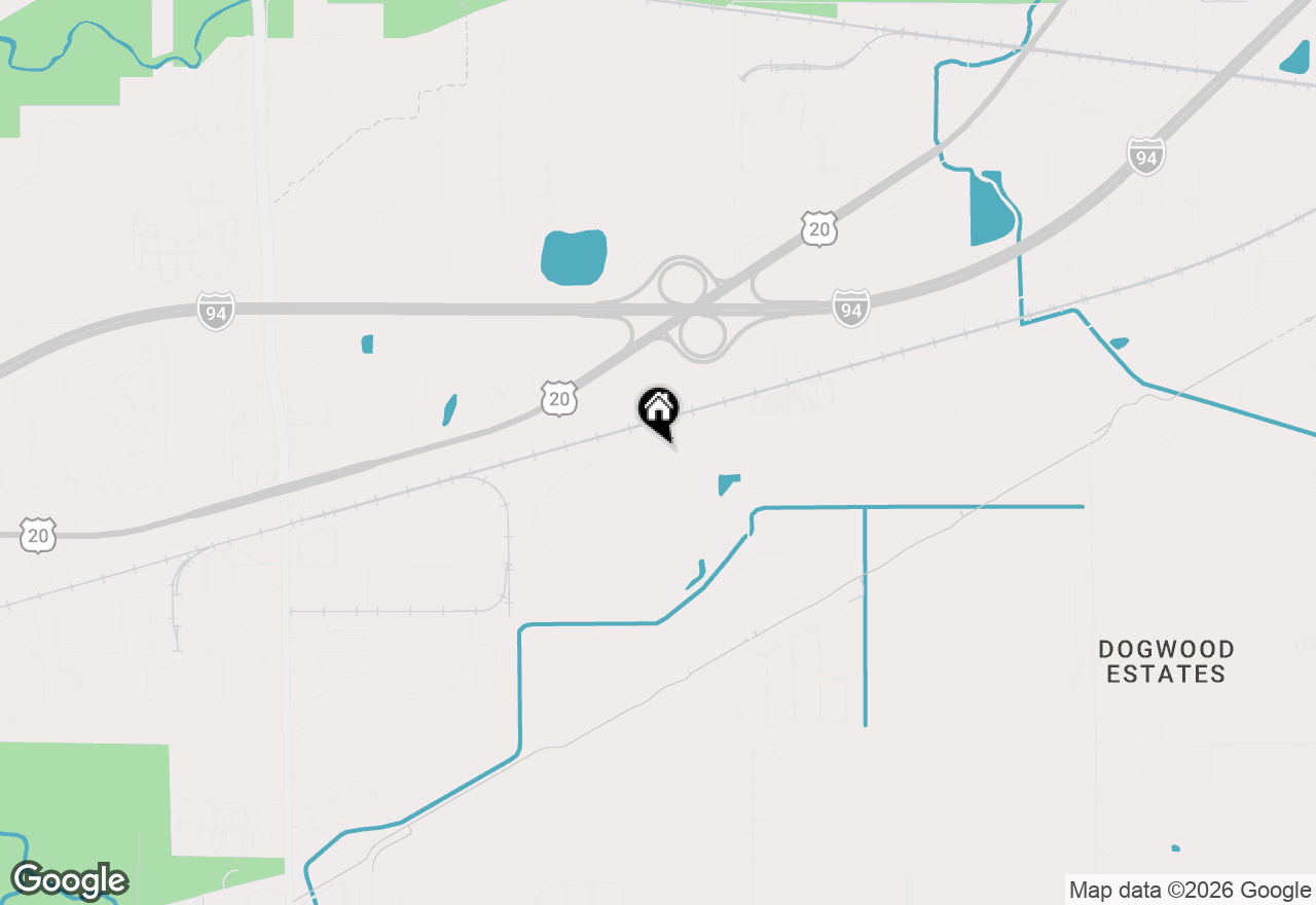 Map of 1168 Kinner Drive, Chesterton, IN 46304