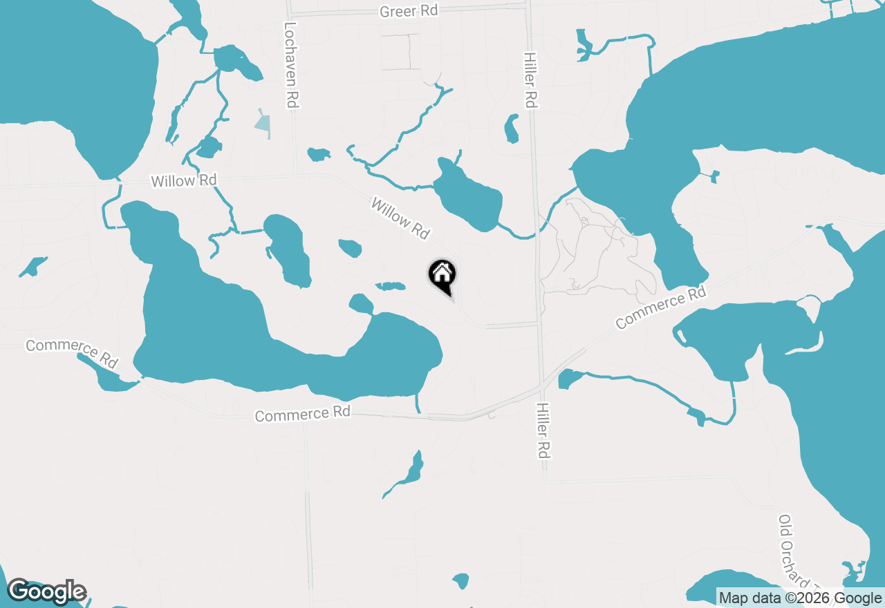 Map of 2824 Hunter Heights Drive, West Bloomfield, MI 48324
