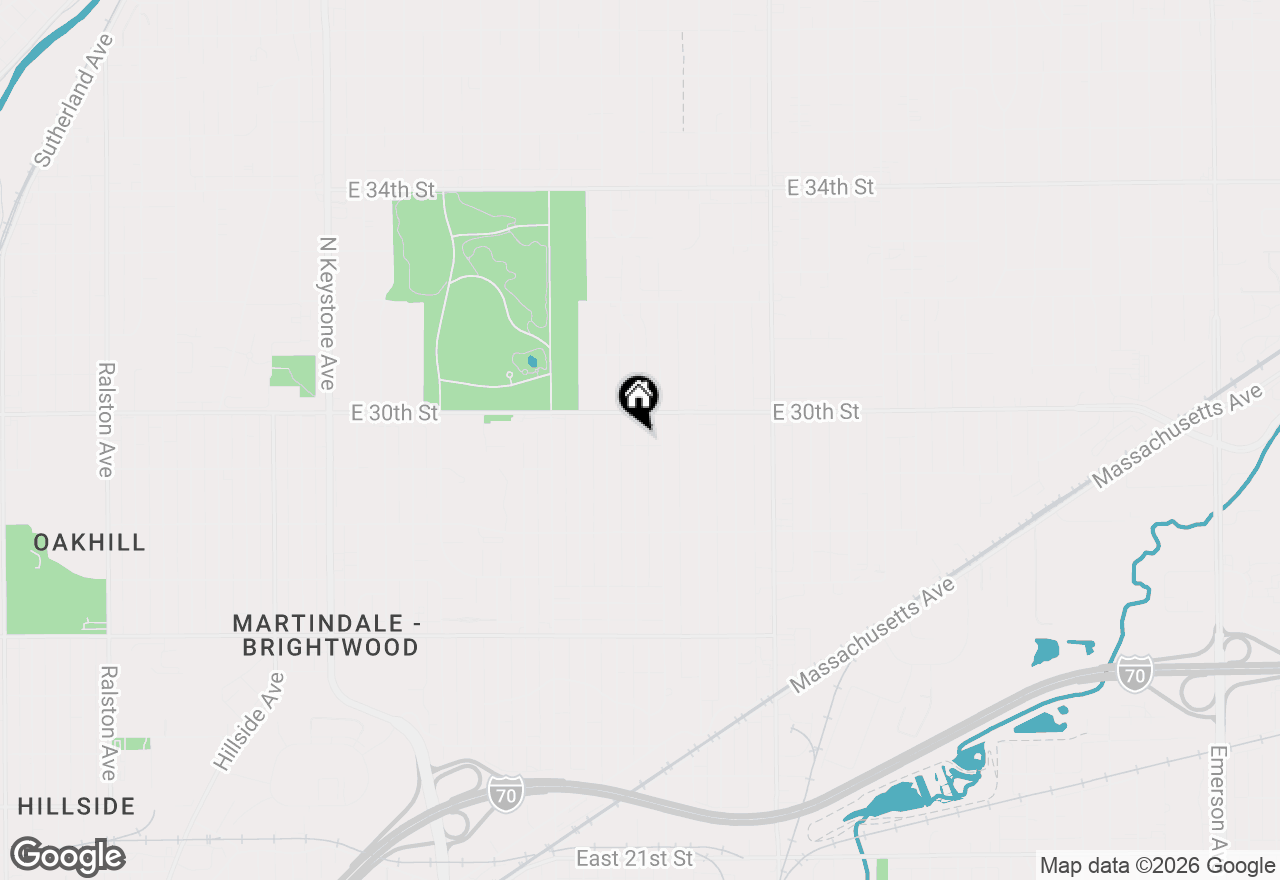 Map of 2941 Stuart Street, Indianapolis, IN 46218