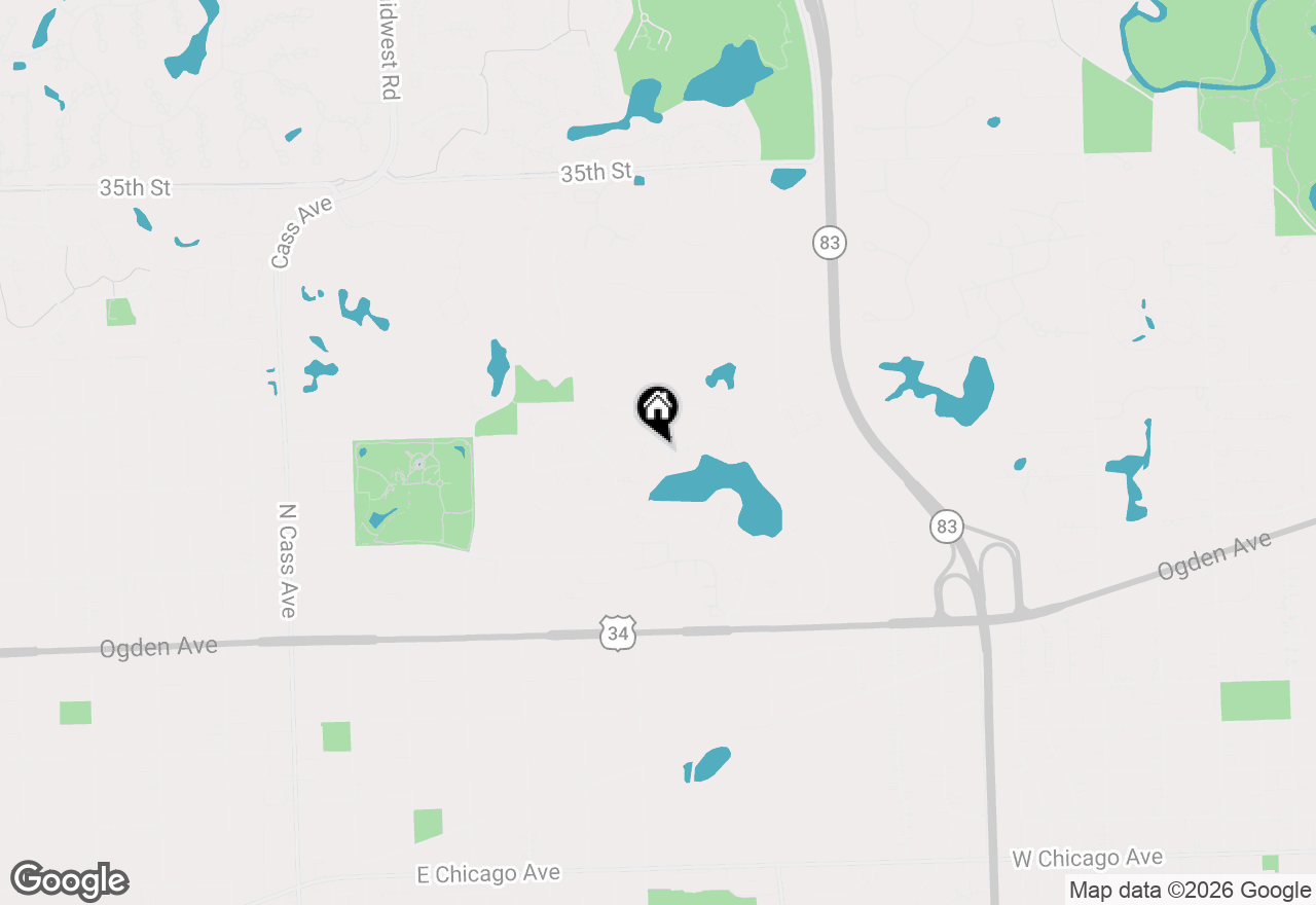 Map of 539 Hamilton Avenue, Westmont, IL 60559
