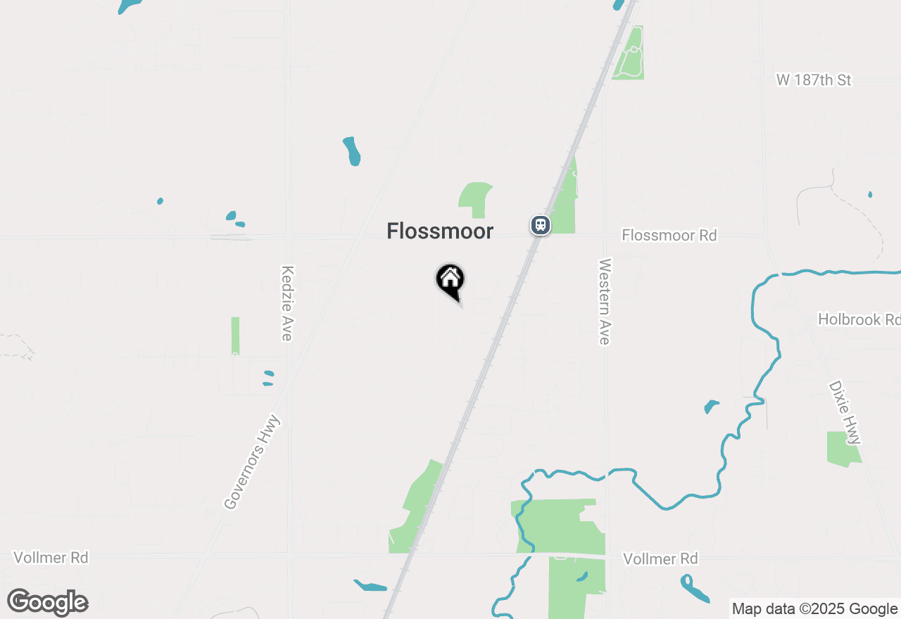 Map of 1244 Douglas Avenue, Flossmoor, IL 60422